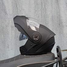 Kask motocyklowy ORZ Modular, odchylana osłona twarzy, dwa wizjery, unisex, do użytku przez cały rok