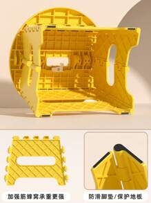 2025 Best-Selling New Thick Plastic Foldable Stool; Cartoon Creative Portable Miniature Bench; Outdoor & Home Small Seat Stool