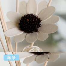 1 Stück Weißer Keramik Duftölverteiler ohne Flamme, Rattan Keramik Duftverteiler für drinnen, Zuhause, Hotelzimmer, Badezimmer, Lufterfrischer (Aufhänger-Tag nur zur Anzeige, kein Aufhänger-Tag enthalten)