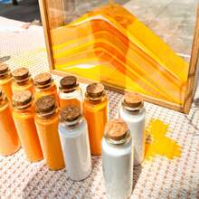 Tragbare Mini Flaschenlagerung, praktische korkverschlossene Glasgläser, hochdicht kompakte Glasflaschen