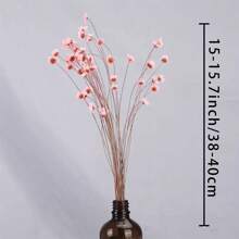 30/60/100/200 pezzi Mini margherite brasiliane essiccate, decorazioni adatte per composizioni floreali da matrimonio, decorazioni per la casa, regali di San Valentino, colori rosa, corallo chiaro, stile rustico, decorazioni naturali a base di erbe, decorazioni autunnali