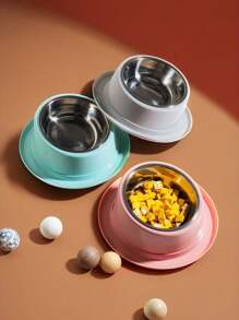 SuperDesign Mess-Free 15° Tilt Bowl For Dogs And Cats, Tilt-Angle Bulldog Bowl Dog Feeder, Non-Slip And Spill-Proof, Makes It Easier To Reach Food