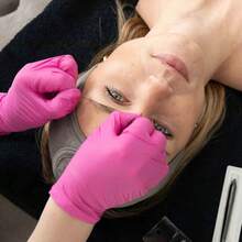 Pink Gloves Disposable Latex Free – Pink Nitrile Gloves Medium, Latex Free Glove Medium, Guantes De Nitrilo, For Hair Dye, Salon, Cleaning, Tattoo, Food Prep, Powder Free – 100 Pack - Medium 100 Count (Pack of 1) - View 6