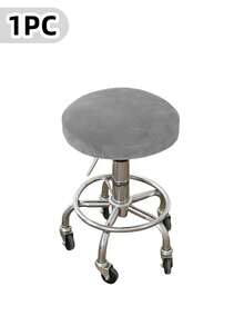 天鹅绒圆形凳子套 12-16 英寸/30-40 厘米圆形吧台凳座椅套，奢华面料，可拉伸，抗皱，可水洗，防尘 - 彩色 - 查看 21