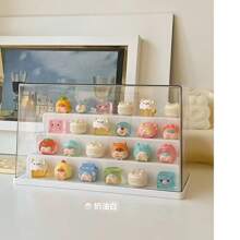 1 szt. Akrylowe przezroczyste pudełko ekspozycyjne na figurki, pudełko niewidoczne i przedmioty kolekcjonerskie