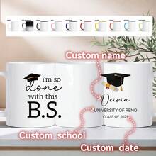 1 Piece Of 2025 Graduation Season Customized Name Ceramic Mug, Coffee Cup, Celebrate Your Graduation, Milk Breakfast Cup, Handle Water Cup, Flat Bottom Cup Suitable For Home Use, Multiple Colors Available, 11oz/15oz,Multi-Functional, Ornamental,Reusable,Exquisite,Stylish,High-Quality,Colorful,Modern,Custom,Personalized,Unique,Ideal Gifts For Him,Ideal Gifts For Her,Boyfriend,Dad,Girlfriend,Mom,Family,Friends,Tea Room,Home,Garden,Office,For Anniversaries,For Valentine's Day,For Mother's Day,For Birthdays,For Father's Day,For Graduation,For Weddings,For Housewarming,Home Decor - Freedom Of Choice - View 15