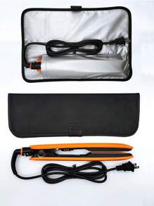 1pc Curling Iron Storage Bag Electric Clip Protective Cover, Curling Iron Anti-Scalding Storage Bag Makeup Artist Hairdressing Tool Anti-Scalding Carrying Case, Hairdressing Tool Protective Cover Curling Iron Storage Bag Straightening Hair Clip Insulation Bag Hairdresser Iron Straightening Tool Anti-Scalding Pad Protective Cover, Desktop Anti-Scalding Protective Bag