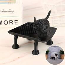 Supporto per rotolo di carta igienica carino e divertente a forma di rana, gatto, coniglio e mucca - Decorazione da bagno stampata in 3D, elegante contenitore per rotoli di carta, design organizzato per il bagno, accessorio da bagno, design giocoso, accessorio da bagno durevole