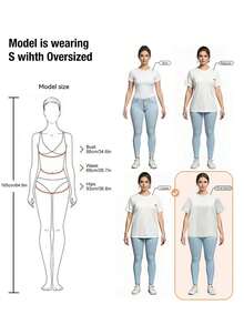 Women's Loose Fit Round Neck Short Sleeve T-Shirt, Suitable For Spring/Summer, Casual/Minimalist/Elegant/Sexy/Streetwear/Y2K Style, Can Be Paired With Office/Home/Streetwear, Cute Top, Elegant, Sexy Clubwear, Casual Summer, Summer T-Shirt, Cute Summer Top, Brunch, Casual Wear, Spring, Summer Top, Autumn, Autumn, Autumn, Back To School, Campus Wear, Back To School, Y2K Style Women's Top - Baby Blue - View 6