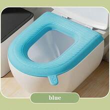 1pc Four Seasons Universal Eva Waterproof Toilet Seat Cover For Winter, Easy To Install And Washable Bathroom Decor Fall Decor - Multicolor - View 11