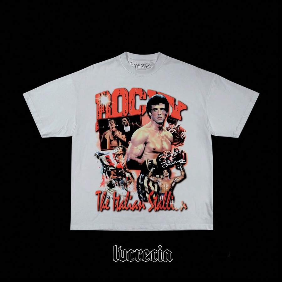 Playeras Hombres Camiseta Con Estampado De Figura Lvcrecia Lucrecia - Blanco - Ver 1
