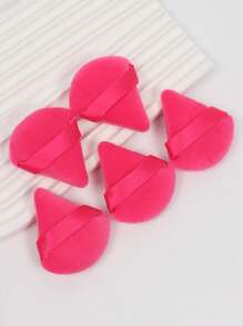50pcs Mini Triangle Powder Puff, Made Of Ultra-Soft Velvet, Designed For Contour, Eyes And Corners, Cosmetics Blender, Suitable For All Skin Types