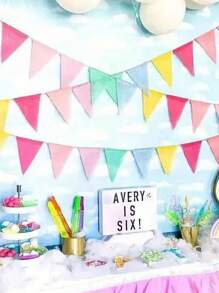 Set di 12/15 bandiere di tessuto multicolore, bandiere appese multifunzionali per decorare casa ed eventi, perfette per matrimoni, compleanni, Pasqua, Natale, Ognissanti, Ringraziamento, Capodanno, giardino, ritorno a scuola, laurea. Decorazioni pasquali, colori misti con corda di iuta, decorazioni a bandiera in fasce pastello