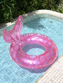 1 件充气游泳圈成人漂浮装置游泳池漂浮水上吊床多功能水上躺椅，粉色/绿色美人鱼尾巴游泳圈，游泳池，游泳池配件，泳池浮圈，游泳池，泳池充气，泳池派对 - 彩色 - 查看 8
