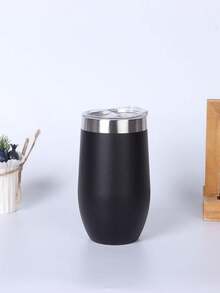 Meiling 360ml Stainless Steel Thermal Cup With Anti-Drip Lid - Black - View 9