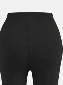 Ensemble de vêtements pour fille ado 2 pièces/set - T-shirt à manches courtes avec imprimé nœud papillon et pantalon évasé, pour le printemps/été