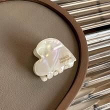 6 件/4 件/1 件亚克力法式发夹，心形迷你爪夹，适用于刘海、侧发、颈后发夹，发夹，发夹，发夹，秋冬发饰，女士度假装扮 - 彩色 - 查看 16