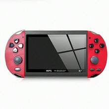 X7 7/5.1/4.3英寸高清屏幕迷你便携式游戏机掌上游戏机双摇杆8GB内存内置1000款游戏MP5游戏手柄电视输出