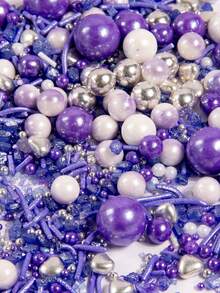 130克/4.59盎司食用闪光糖粒，适用于蛋糕、冰淇淋圣代、巧克力松露、马卡龙、家庭烘焙、纸杯蛋糕、饼干、华夫饼、甜甜圈、棒棒糖、翻糖、甜点 | DIY生日/婚礼/情人节派对用品 | 母亲节 - 彩色 - 查看 13