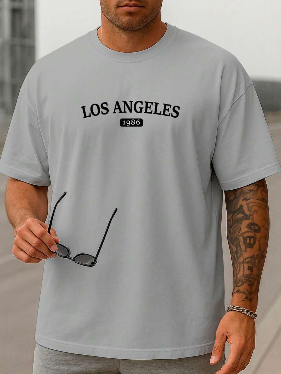 Men T-Shirts - 灰色 - 查看 1
