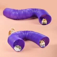 1 pieza Juguete de túnel de tubo expandible DIY para hámsteres, rabbits, chinchillas, Sets y otras mascotas pequeñas