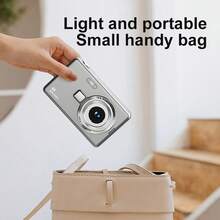 2.4英寸数码相机：5000万像素，16倍数码变焦，小型数码相机，圣诞礼物，附赠2张贴纸