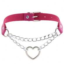 1 pieza Collar con tachuelas de estilo punk rock de PU, gargantilla gótica