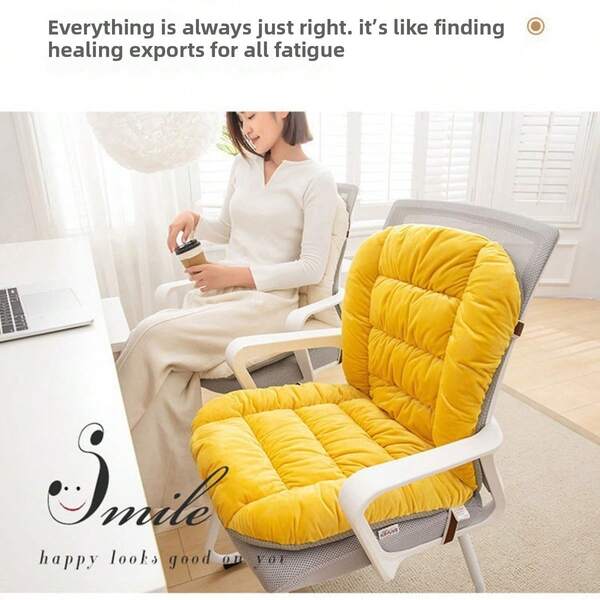 Beheiztes Sitzkissen Plüsch Warm Elektrisch Gesäßauflage Büro Winter, Abnehmbar & Waschbar Studentendicke Rückenstütze Sitzmatte Raumdekoration Heimdekoration Stuhl Bürostuhl Stuhlkissen Rückkehr zur Schule Schulmaterial Stuhlkissen Gaming-Stuhl