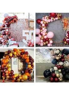 30/50/100 piezas por paquete Globos de látex rojos vino de 5/10/12 pulgadas para helio Globos para fiestas de cumpleaños, graduación, boda, fiesta de vacaciones, Navidad