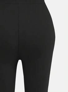 Ensemble de vêtements pour fille ado 2 pièces/set - T-shirt à manches courtes avec imprimé nœud papillon et pantalon évasé, pour le printemps/été