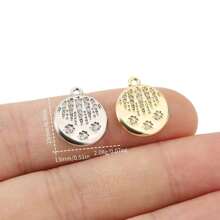 3 Pieces Of Handmade DIY Pendant Jewelry, Copper Inlaid With Zirconia, Plated With 18K Gold, Available In Various Styles Such As Flowers, Crosses, And Heart Pendants. Exquisite And Fashionable Accessories That Can Be Made Into Earrings, Necklaces, Bracelets, And Anklets. Also A Great Gift For Friends.