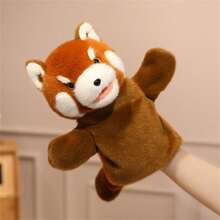 25厘米/9.84英寸互动动物手偶毛绒玩具 - 柔软填充动物毛绒趣味教育玩具，适合角色扮演和讲故事 | 动物园主题儿童学习礼物，防过敏且可水洗，特别生日礼物，派对礼物 - 彩色 - 查看 15