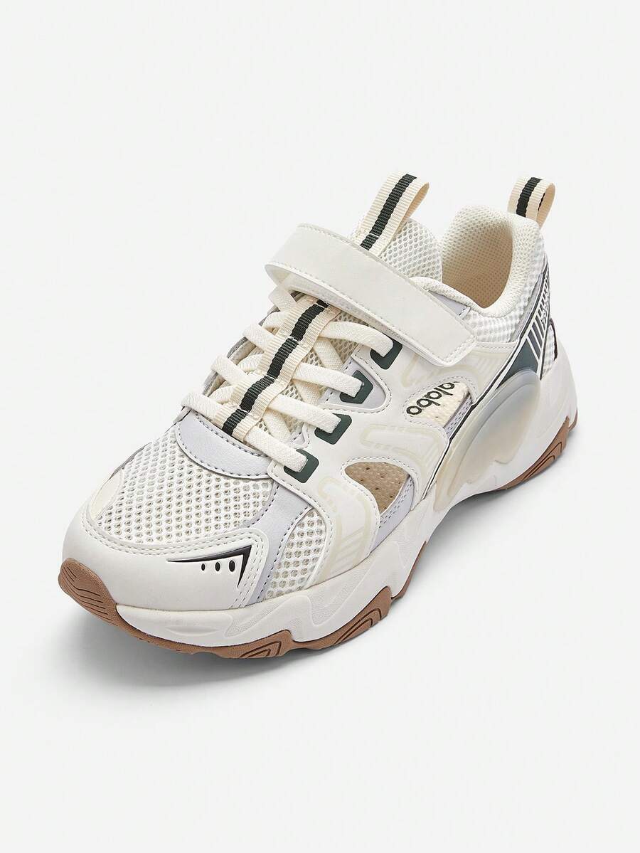 Balabala Kids' Athletic Shoes Boys' Chunky Sneakers Vintage 2025 Summer New - Beige - View 1