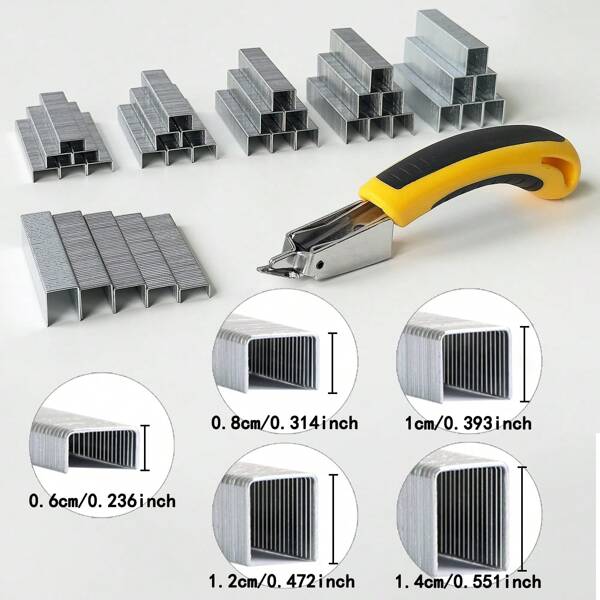 1 Box Of 500/1000 Nails, 0.6cm, 0.8cm, 1cm, 1.2cm, 1.4cm Heavy Duty Nail Gun Nails, Comes With 1 Pc Nail Puller Tool, Perfect For Fixing Picture Frames, Materials, Decorations, Carpentry, Furniture, Doors And Windows, Can Be Used With Manual Nail Guns In Stores