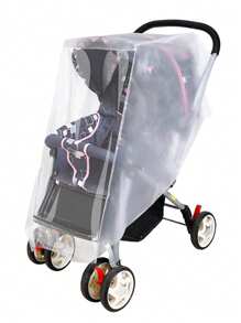 1 Stück Baby Kinderwagen transparenter Regenschutz, wetterfeste Abdeckung für Outdoor-Reisen mit Säuglingskinderwagen