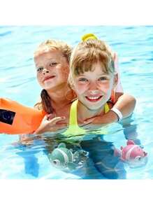 1 pieza Juguete de payaso de cuerda de colores, apropiado para niños y niñas, juguete de agua - Duradero ABS, excelente para el baño y juegos al aire libre, disponible en rosa, azul, amarillo - Regalo ideal para Halloween y Navidad, apropiado para bebés de 12M+, lindo pez que se arrastra para juegos de agua en la bañera, alberca, playa, juguete de baño para niños, regalos de cumpleaños