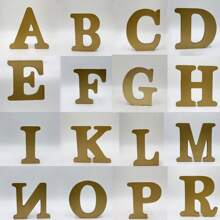 5.91-Inch (15 Cm) Black Wooden Letters Unfinished Wooden Letters, For Wall Decoration, Decorative Standing Letter Slices, Sign Decoration, For Handicrafts, Family Gathering Projects Home Decor Christmas Decorations Room Decor Christmas