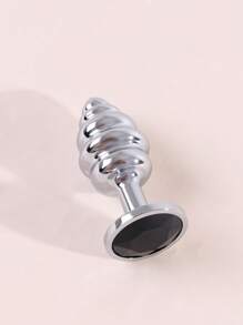 1 pieza Tapón anal de aleación de aluminio, juguete sexual anal