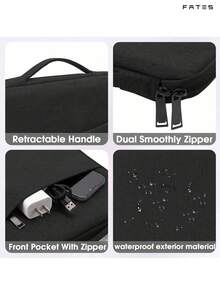 FATES 笔记本电脑内胆包 适用于 11/12/13.3/14/15/15.3/15.6/16 英寸 Air/Pro/iPad/Surface HP 电脑包配件 涤纶保护套 带口袋 - 彩色 - 查看 4