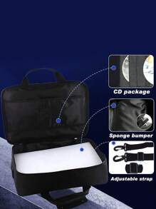 Étui de transport pour Playstation5, sac de voyage compatible avec console Play Station 5 Edition Disque/Numérique, sac à bandoulière de protection pour console Playstation5, manettes, jeux