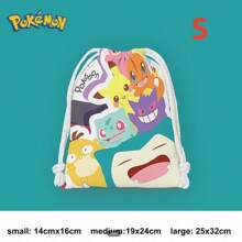 pokemon Pokemon Drawstring Pouch Featuring Pikachu And - Cute Storage Bag For Party Favors, Travel And Daily Use, Perfect For Fans