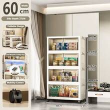 5/4/3/2/1 Layer Storage Cabinet, Foldable Storage Box, Home Living Room Toy Cabinet, Storage Shelf, Free Installation Kitchen Cabinet - Multicolor - View 23