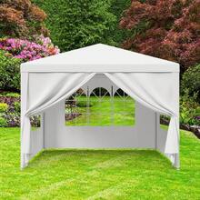 Carpa de 10'x10' Carpa para fiestas, bodas, gazebos, barbacoas y eventos con paredes laterales extraíbles - 1 - Ver 9