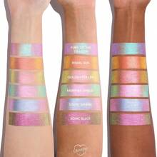 ColourPop 眼影棒 - 持久显色多色眼影棒 - 多功能膏状彩妆，内置削笔器和精准笔尖，方便上妆 - 炫彩 (0.05 盎司)，旅行装，旅行必备，情人节礼物，平价，旅行化妆刷，女士礼物，化妆师，专业全套彩妆套装 - 音速爆炸 - 查看 11