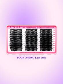 RITALASH RITALASH 592pcs/460pcs/288pcs/280pcs/180pcs D Curl Individual Cluster Lashes 6 Styles Book Clusters DIY False Eyelash Extension Mix Length Fluffy And Comfortable False Eyelashes At Home For Daily Life&Dates And Party