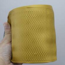 لف خشبي بطول 10 سم للطين البوليمري DIY، للنقش والنسج على الخزف والسيراميك بنقوش أشكال الأزهار والأوراق والشمس والقلب والموج والقشرة الخشبية والنجمة