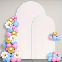 2 Stücke Weihnachts-Bogen Dekoration aus elastischem Spandex-Stoff, geeignet für Geburtstagsfeiern, Hochzeitsbogen Dekoration (nur Stoffhintergrund, kein Bogenrahmen), perfekter Bogen-Hintergrund für Garten und Outdoor-Hochzeitszeremonie und Geburtstagsfeierdekoration - Verschiedenfarbig - Übersicht 17