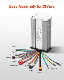2000W Electric Brushless DC Motor Kit - 60V 4500rpm Motor With Upgraded Speed Controller For Go Karts E-Bike Motorcycle Scooter - 2000w 60V 4500 vòng/phút - Xem 6