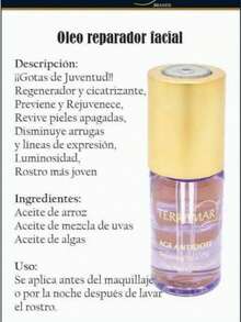 Aceite facial terramar Suero Nutritivo Hidratante Aceite Facial Para Piel Seca Brillo Natural Recuperación Profunda Producto Skincare Diario - Morado Violeta - Ver 3