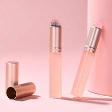 فرشاة شفاه سيليكون صغيرة بغطاء رأس دائري سيليكون فاتح للشفاه بغطاء، فرشاة شفاه أدوات تجميل قابلة للسفر